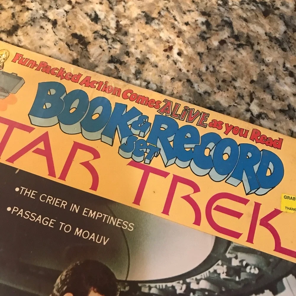 🪐VINTAGE STAR TREK Book & Record Set - Picture 2 of 7